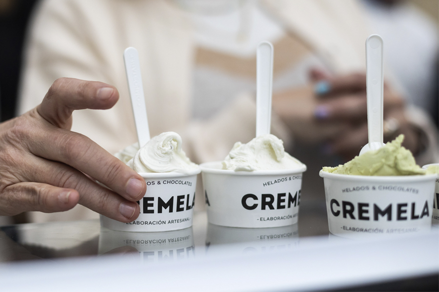 Los helados gastronómicos de Cremela llegan a Euro-Toques